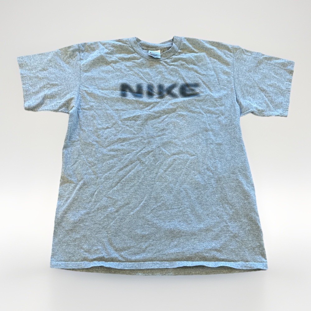 Vintage Nike Shirt Mens L 90s Retro Gray Logo Cotton Essential
